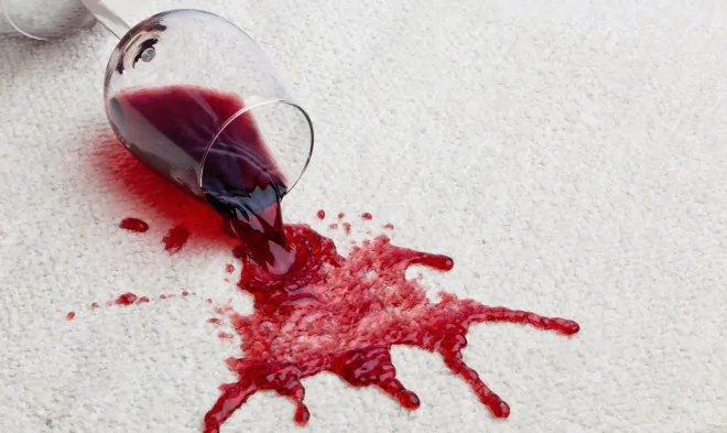 Red wine stains